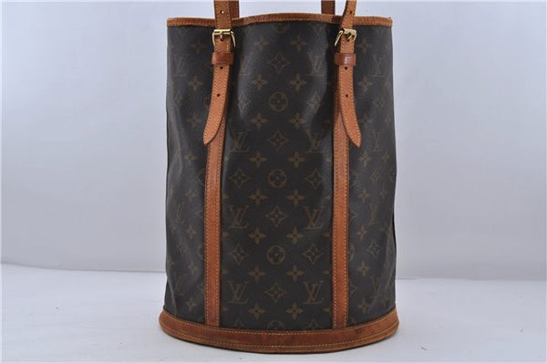 Authentic LOUIS VUITTON Monogram Bucket GM Shoulder Bag M42236 LV 6049C