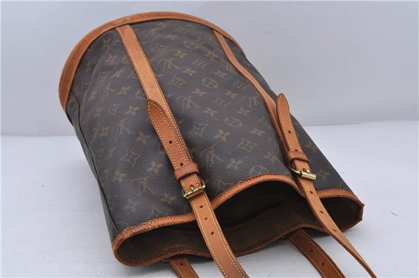 Authentic LOUIS VUITTON Monogram Bucket GM Shoulder Bag M42236 LV 6049C
