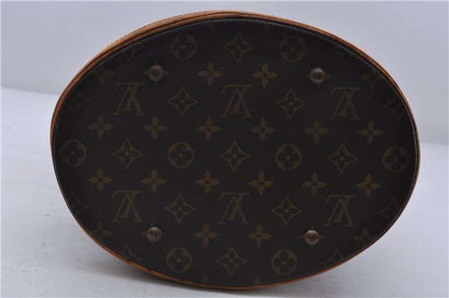 Authentic LOUIS VUITTON Monogram Bucket GM Shoulder Bag M42236 LV 6049C