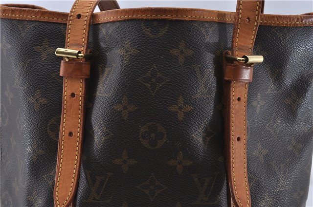 Authentic LOUIS VUITTON Monogram Bucket GM Shoulder Bag M42236 LV 6049C