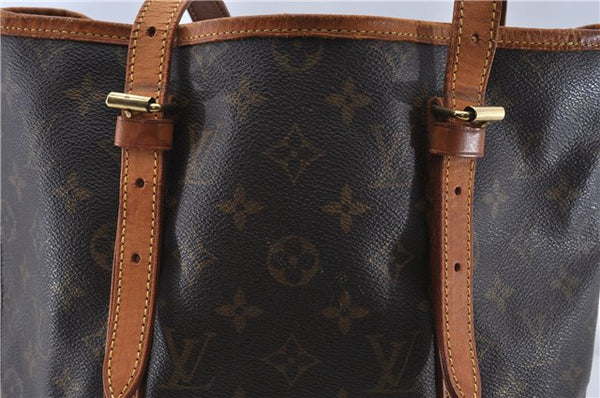 Authentic LOUIS VUITTON Monogram Bucket GM Shoulder Bag M42236 LV 6049C