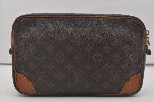 Authentic Louis Vuitton Monogram Compiegne 28 Clutch Hand Bag M51845 LV 6049I