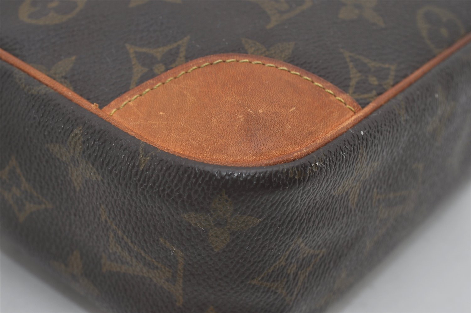 Authentic Louis Vuitton Monogram Compiegne 28 Clutch Hand Bag M51845 LV 6049I