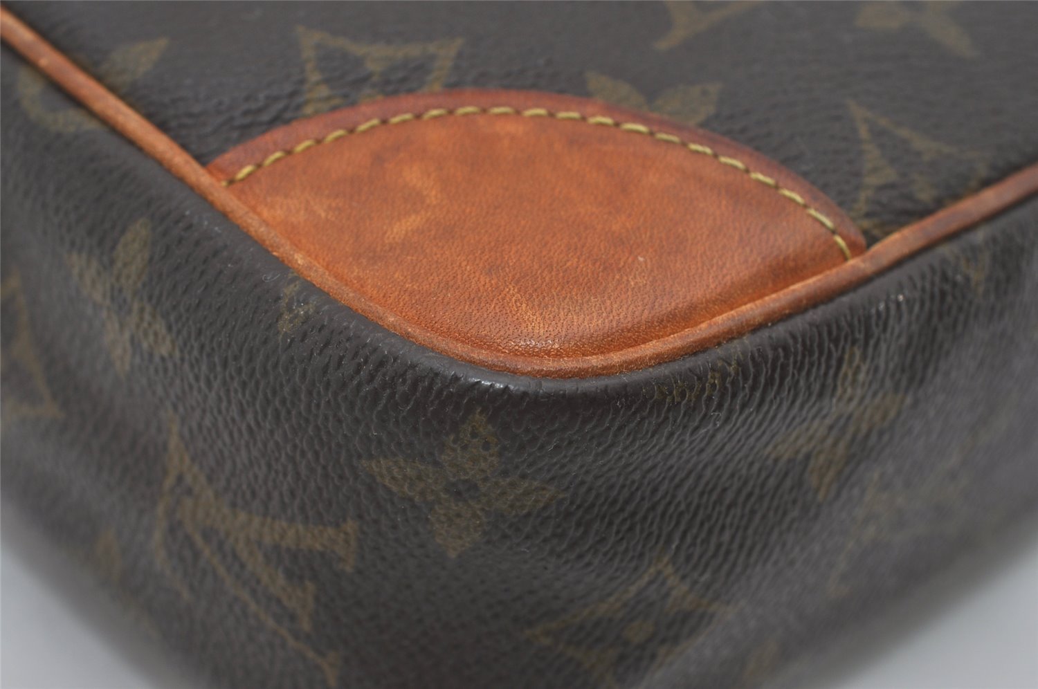 Authentic Louis Vuitton Monogram Compiegne 28 Clutch Hand Bag M51845 LV 6049I