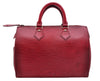 Authentic Louis Vuitton Epi Speedy 25 Hand Boston Bag Red M43017 LV 6050E