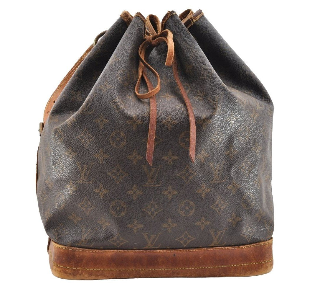 Authentic Louis Vuitton Monogram Noe Shoulder Drawstring Bag M42224 LV 6050I