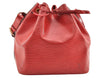 Authentic Louis Vuitton Epi Petit Noe Shoulder Drawstring Bag M44107 Red 6051I
