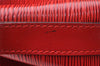 Authentic Louis Vuitton Epi Petit Noe Shoulder Drawstring Bag M44107 Red 6051I