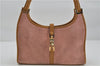 Authentic GUCCI Jackie Shoulder Hand Bag Suede Leather 0021068 Pink 6052D