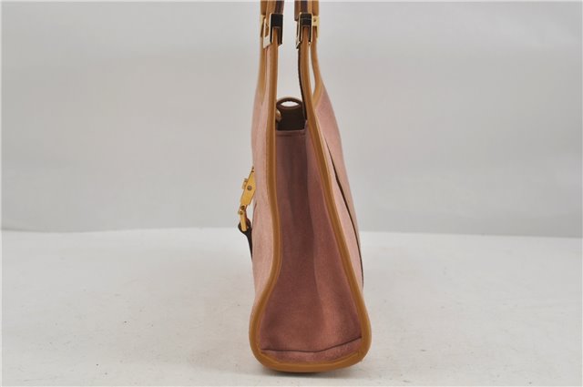 Authentic GUCCI Jackie Shoulder Hand Bag Suede Leather 0021068 Pink 6052D