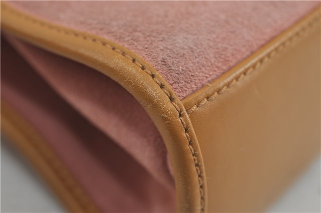 Authentic GUCCI Jackie Shoulder Hand Bag Suede Leather 0021068 Pink 6052D