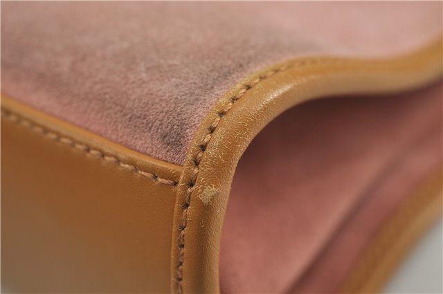 Authentic GUCCI Jackie Shoulder Hand Bag Suede Leather 0021068 Pink 6052D