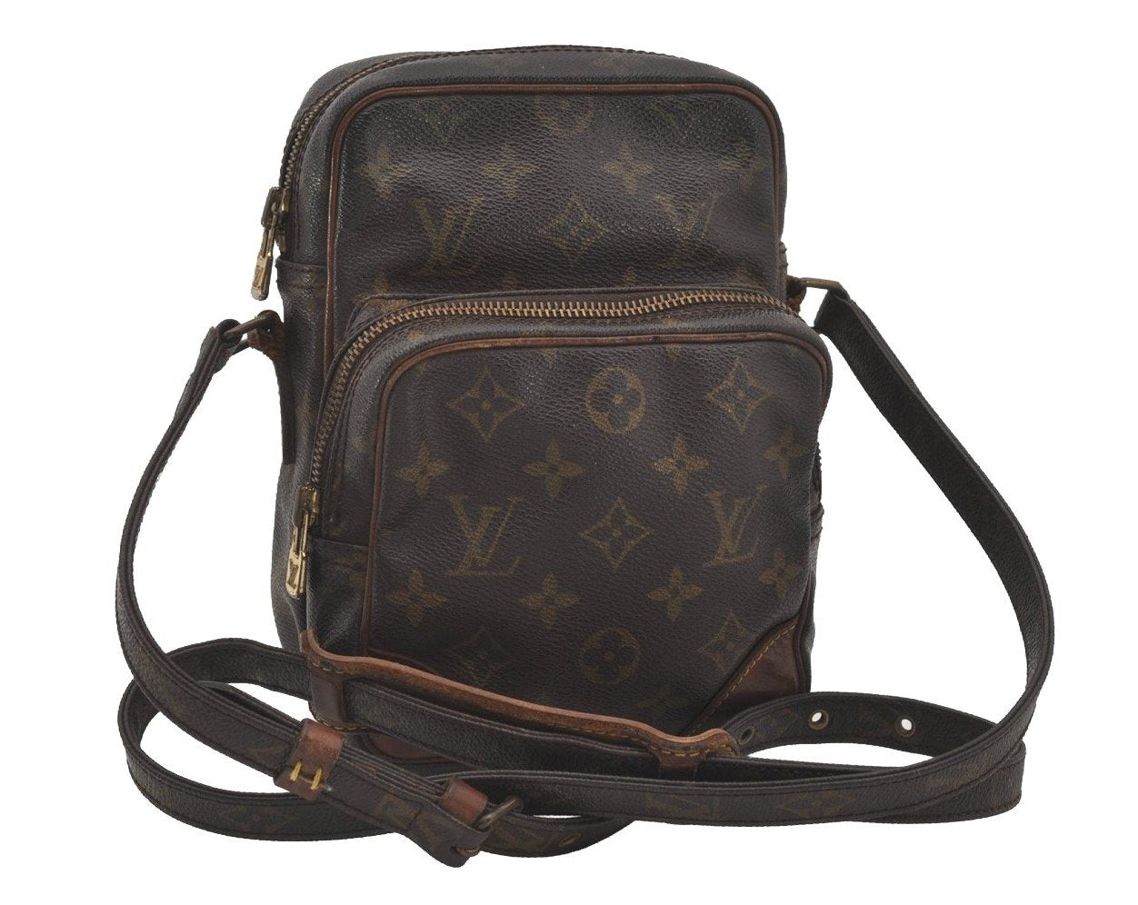 Authentic Louis Vuitton Monogram Amazone Shoulder Cross Bag M45236 Junk 6052I