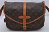 Auth LOUIS VUITTON Monogram Saumur 30 Shoulder Cross Body Bag M42256 LV 6053C