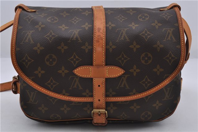 Auth LOUIS VUITTON Monogram Saumur 30 Shoulder Cross Body Bag M42256 LV 6053C
