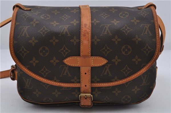 Auth LOUIS VUITTON Monogram Saumur 30 Shoulder Cross Body Bag M42256 LV 6053C