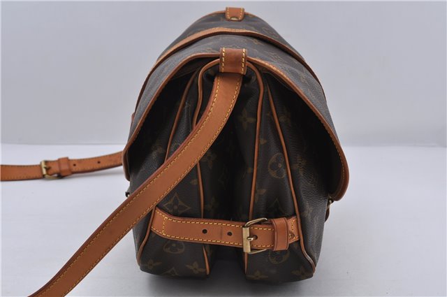 Auth LOUIS VUITTON Monogram Saumur 30 Shoulder Cross Body Bag M42256 LV 6053C