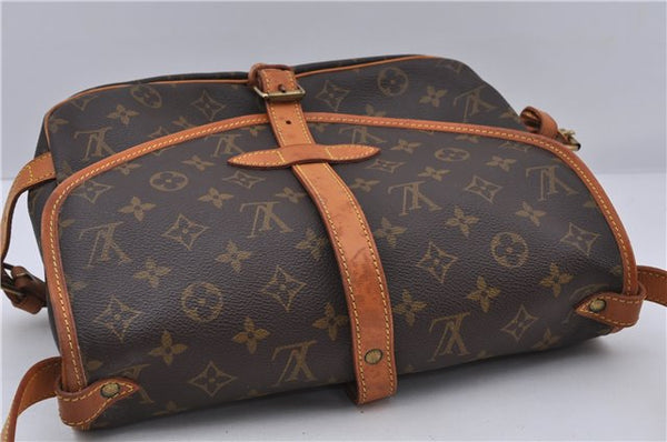 Auth LOUIS VUITTON Monogram Saumur 30 Shoulder Cross Body Bag M42256 LV 6053C