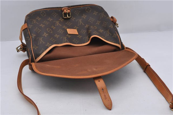 Auth LOUIS VUITTON Monogram Saumur 30 Shoulder Cross Body Bag M42256 LV 6053C