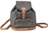Authentic Louis Vuitton Monogram Montsouris MM Backpack M51136 LV 6053D