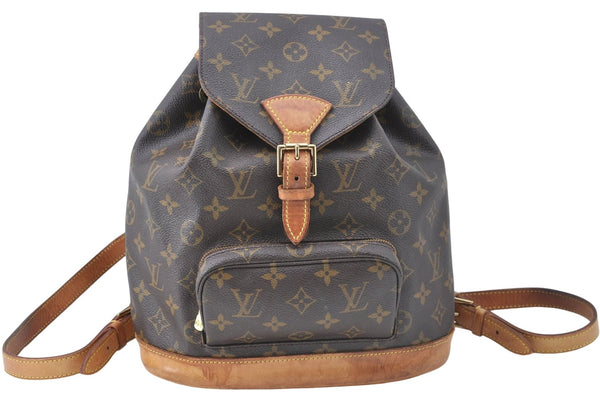 Authentic Louis Vuitton Monogram Montsouris MM Backpack M51136 LV 6053D