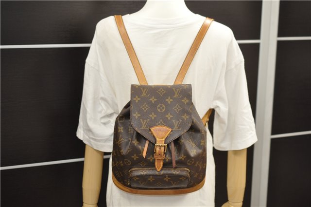 Authentic Louis Vuitton Monogram Montsouris MM Backpack M51136 LV 6053D