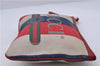 GUCCI Sylvie Baiadera Stripes Clutch Bag Canvas Leather 524788 Multicolor 6054C