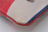 GUCCI Sylvie Baiadera Stripes Clutch Bag Canvas Leather 524788 Multicolor 6054C