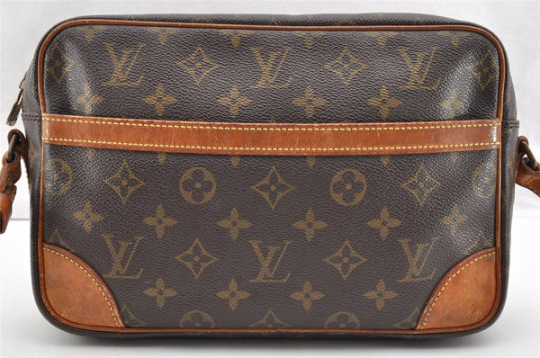 Authentic Louis Vuitton Monogram Trocadero 27 Shoulder Cross Bag M51274 LV 6054I