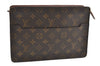 Authentic Louis Vuitton Monogram Pochette Homme Clutch Hand Bag M51795 LV 6055I