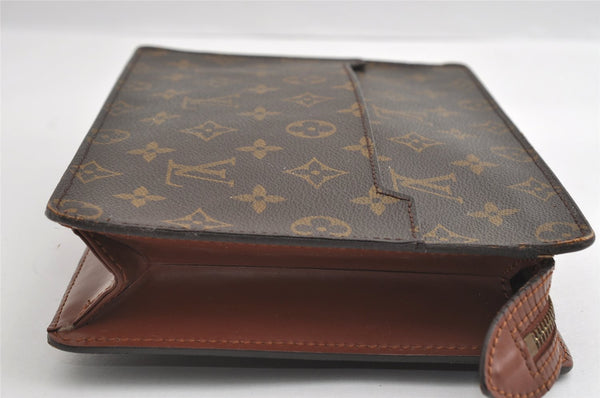 Authentic Louis Vuitton Monogram Pochette Homme Clutch Hand Bag M51795 LV 6055I