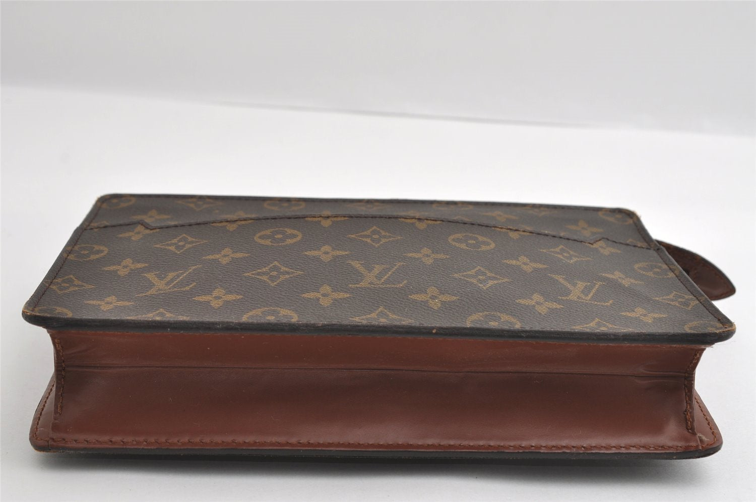 Authentic Louis Vuitton Monogram Pochette Homme Clutch Hand Bag M51795 LV 6055I