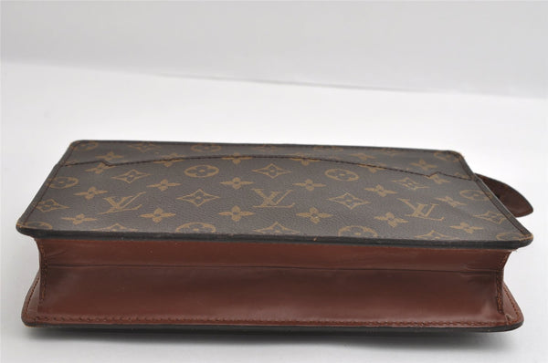 Authentic Louis Vuitton Monogram Pochette Homme Clutch Hand Bag M51795 LV 6055I