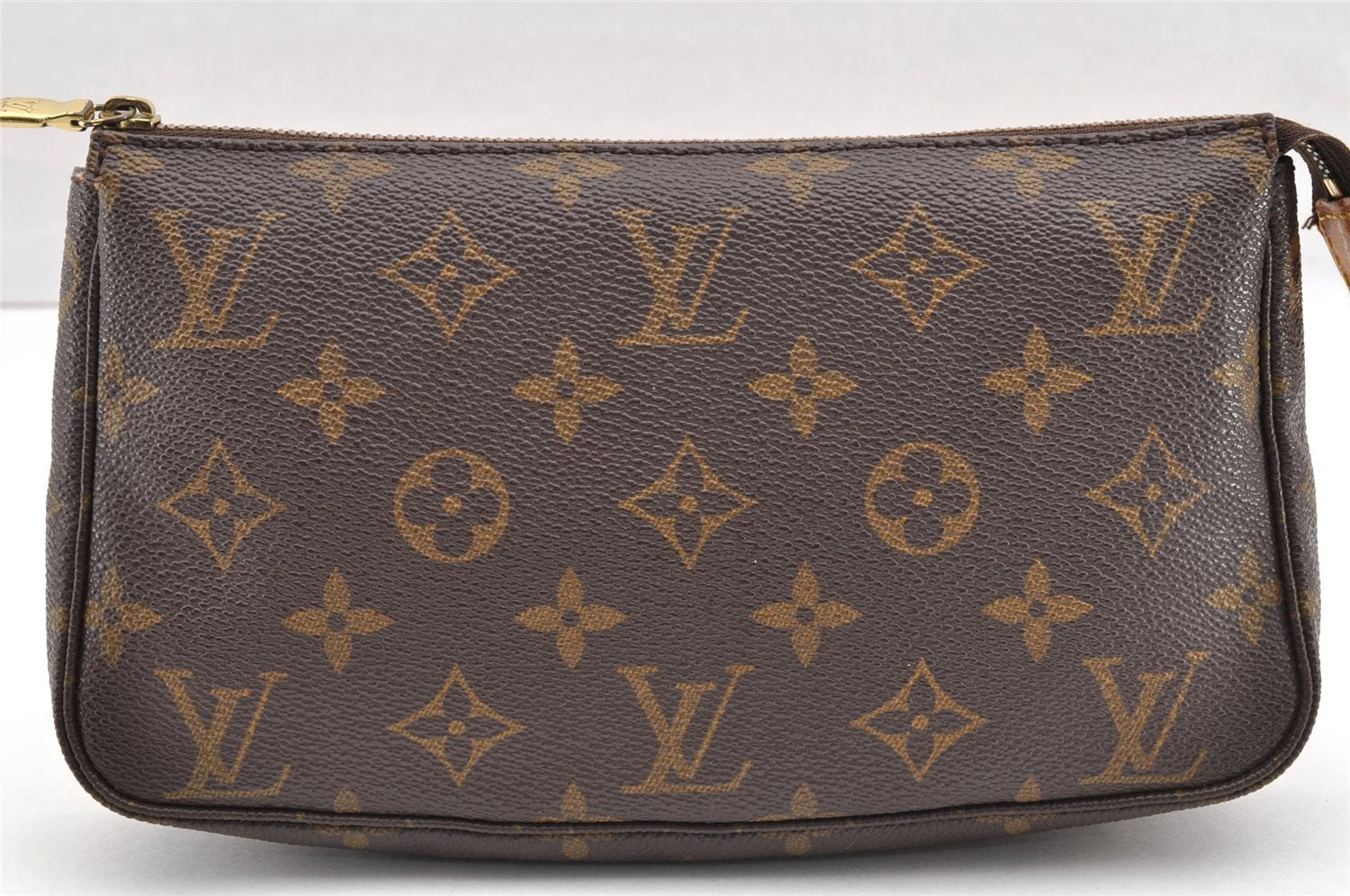 Authentic Louis Vuitton Monogram Pochette Accessoires Pouch M51980 LV 6056I