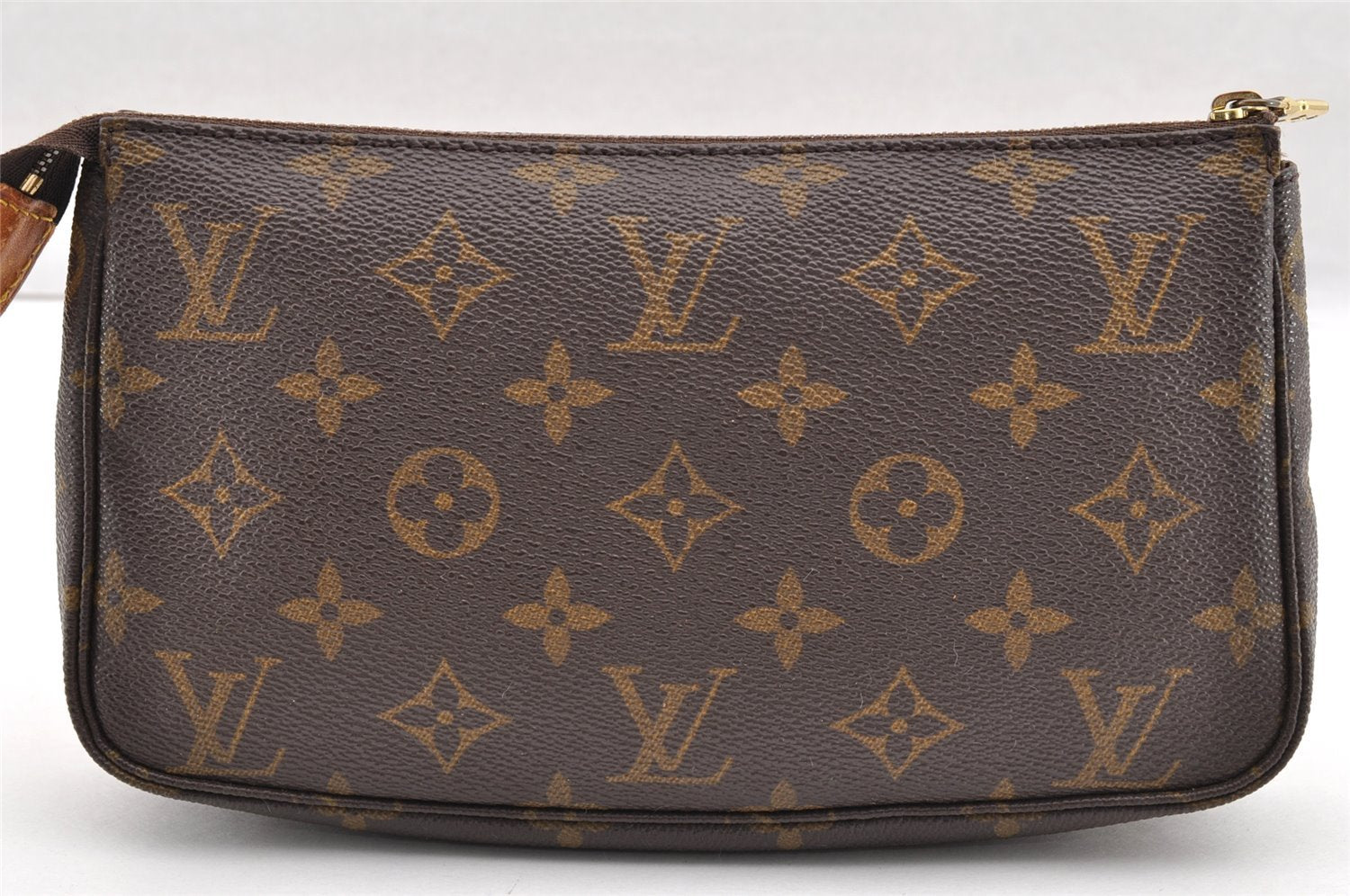 Authentic Louis Vuitton Monogram Pochette Accessoires Pouch M51980 LV 6056I