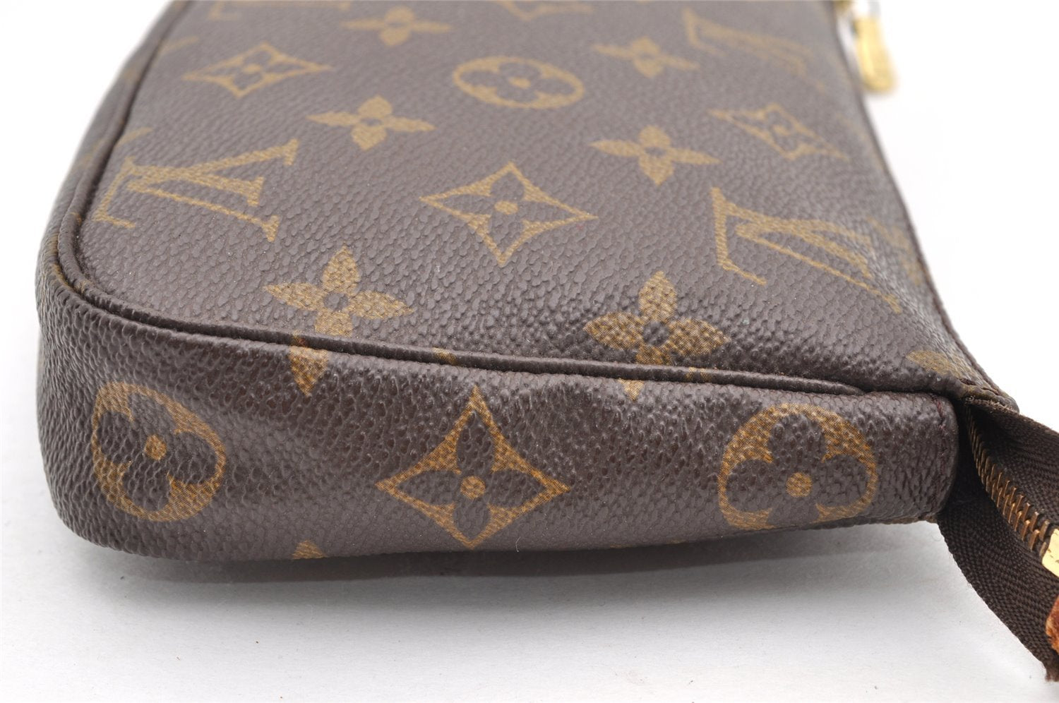 Authentic Louis Vuitton Monogram Pochette Accessoires Pouch M51980 LV 6056I