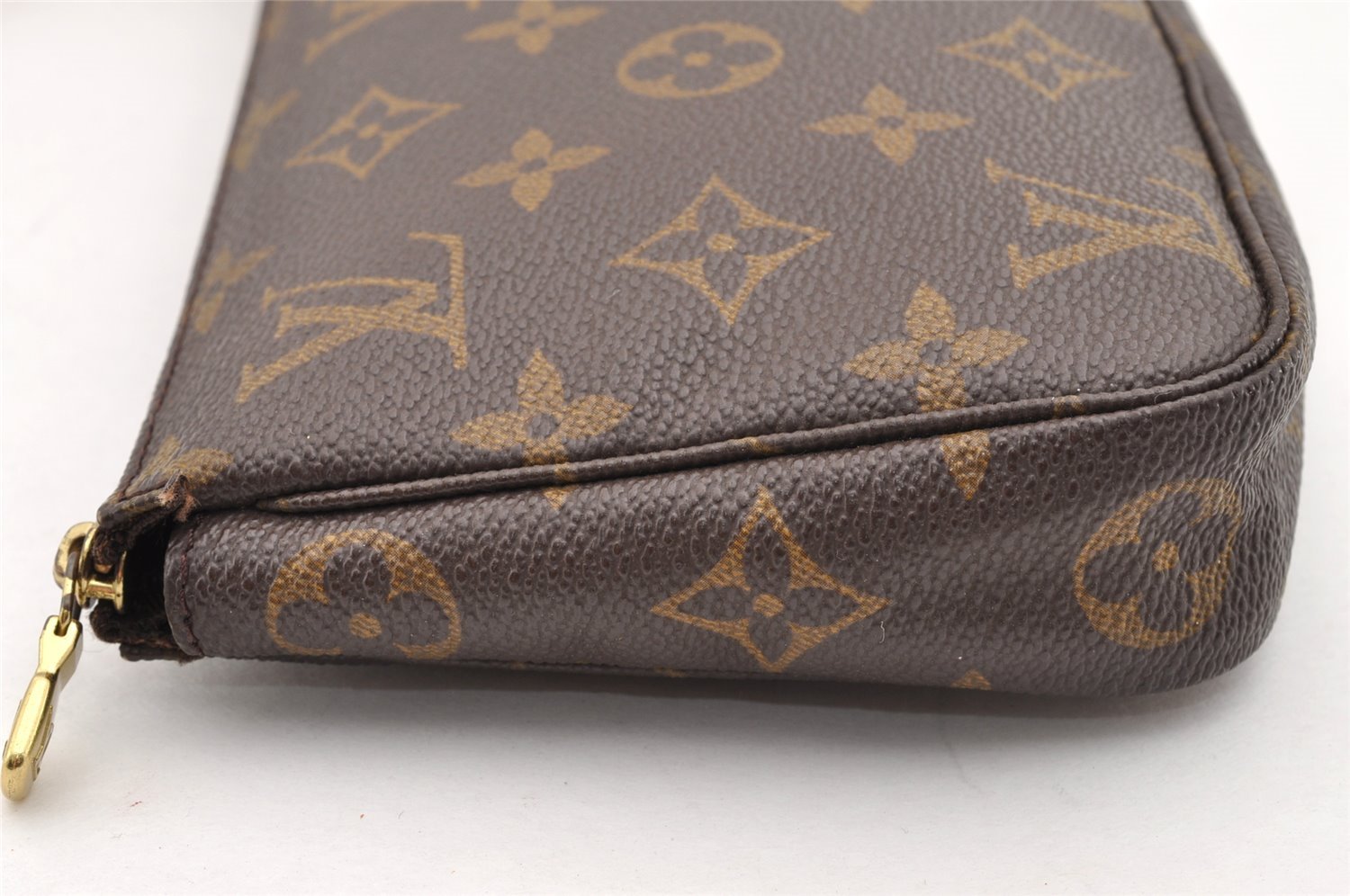 Authentic Louis Vuitton Monogram Pochette Accessoires Pouch M51980 LV 6056I