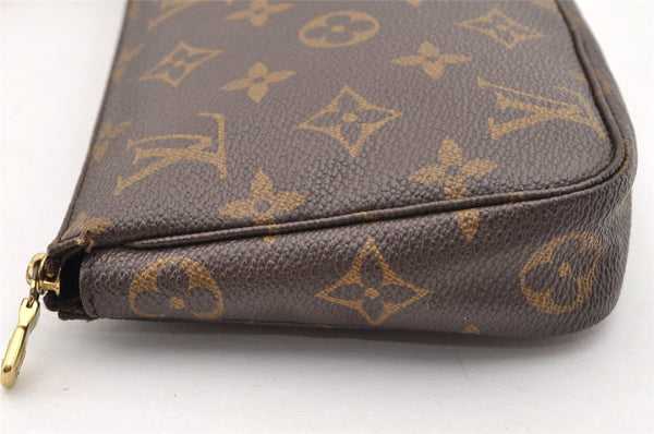 Authentic Louis Vuitton Monogram Pochette Accessoires Pouch M51980 LV 6056I