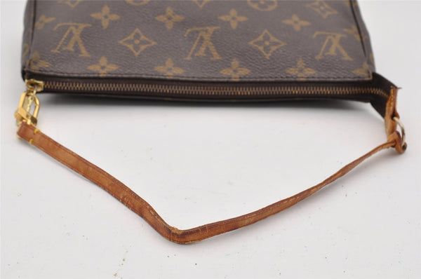 Authentic Louis Vuitton Monogram Pochette Accessoires Pouch M51980 LV 6056I