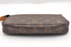 Authentic Louis Vuitton Monogram Pochette Accessoires Pouch M51980 LV 6056I