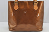 Authentic Louis Vuitton Vernis Houston Shoulder Hand Bag Brown M91122 LV 6058I