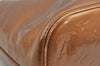 Authentic Louis Vuitton Vernis Houston Shoulder Hand Bag Brown M91122 LV 6058I