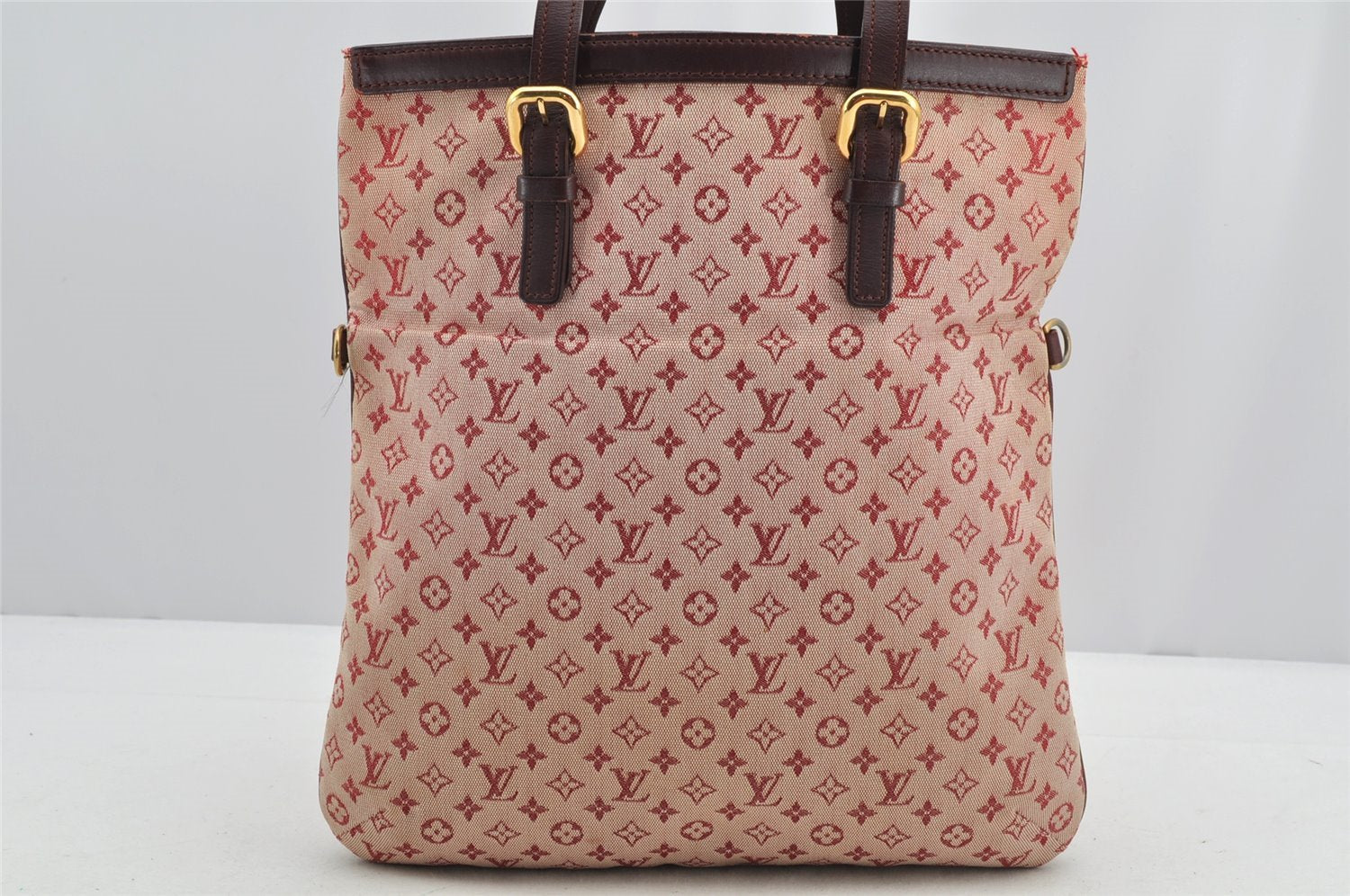 Authentic Louis Vuitton Monogram Mini Francoise 2Way Tote Bag M92210 Pink 6059I