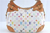 Auth Louis Vuitton Monogram Multicolor Greta Shoulder Bag White M40195 LV 6060B