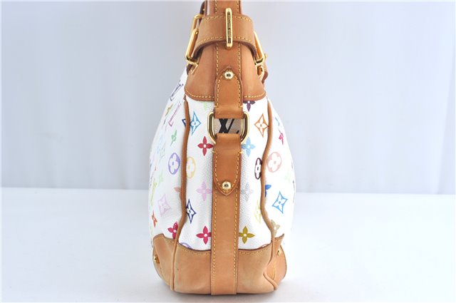 Auth Louis Vuitton Monogram Multicolor Greta Shoulder Bag White M40195 LV 6060B