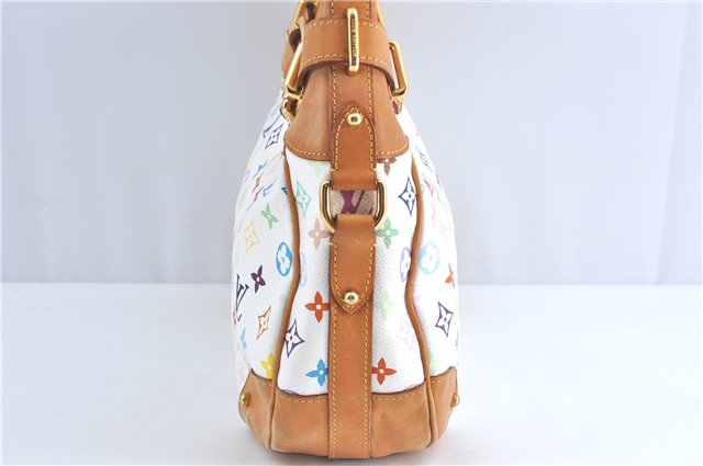 Auth Louis Vuitton Monogram Multicolor Greta Shoulder Bag White M40195 LV 6060B