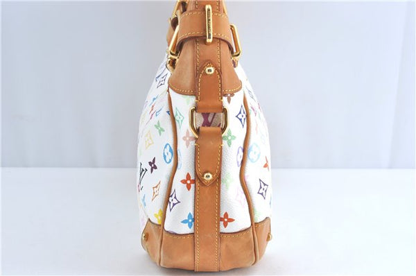 Auth Louis Vuitton Monogram Multicolor Greta Shoulder Bag White M40195 LV 6060B