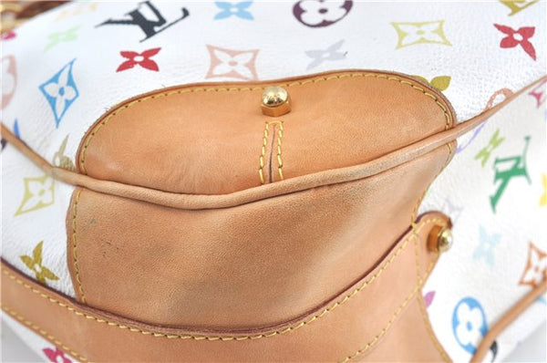 Auth Louis Vuitton Monogram Multicolor Greta Shoulder Bag White M40195 LV 6060B