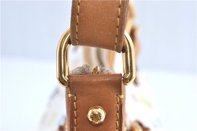 Auth Louis Vuitton Monogram Multicolor Greta Shoulder Bag White M40195 LV 6060B