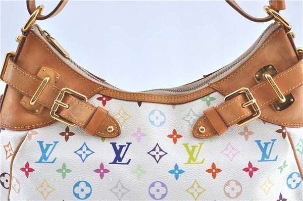 Auth Louis Vuitton Monogram Multicolor Greta Shoulder Bag White M40195 LV 6060B